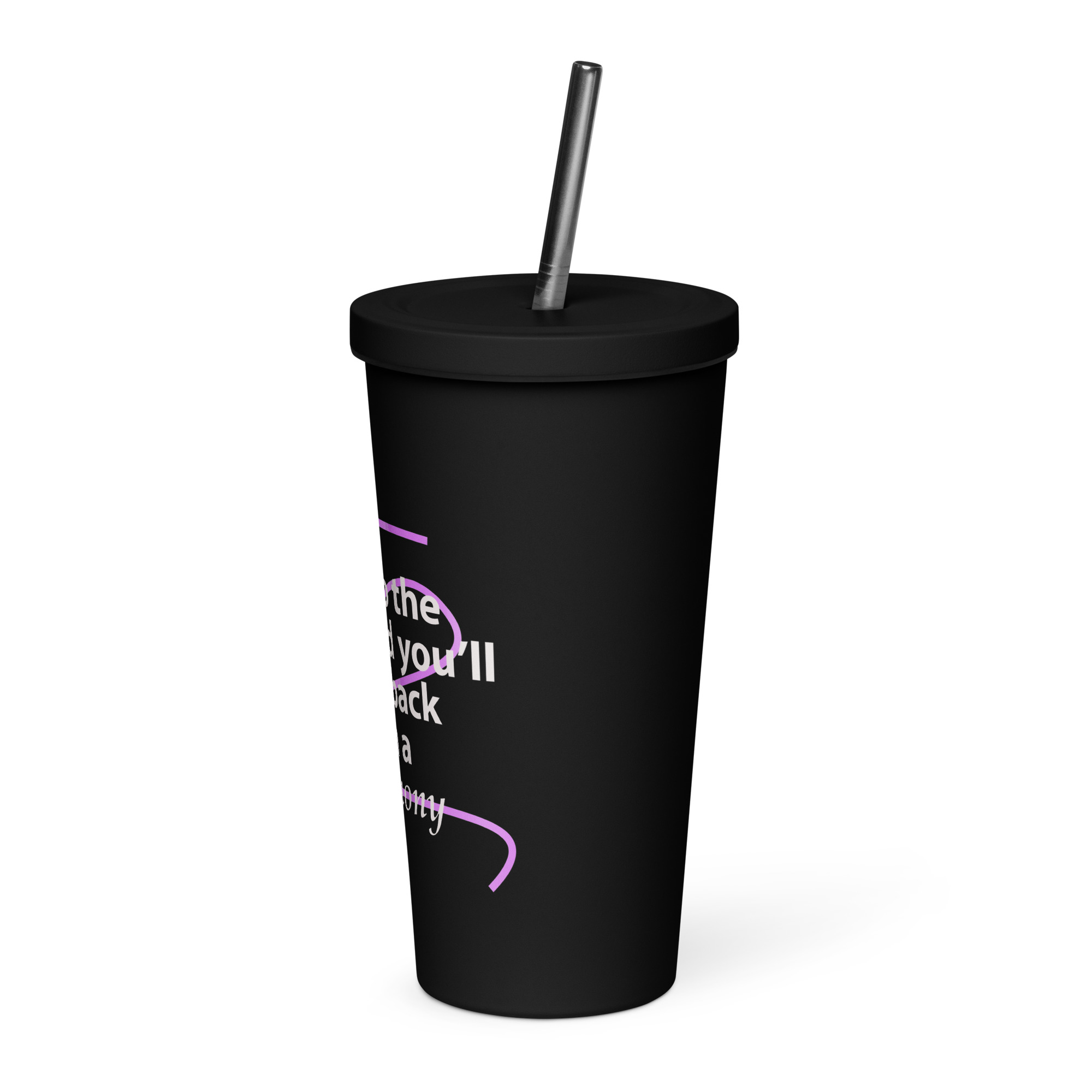 Insulated tumbler with a straw - Image 3