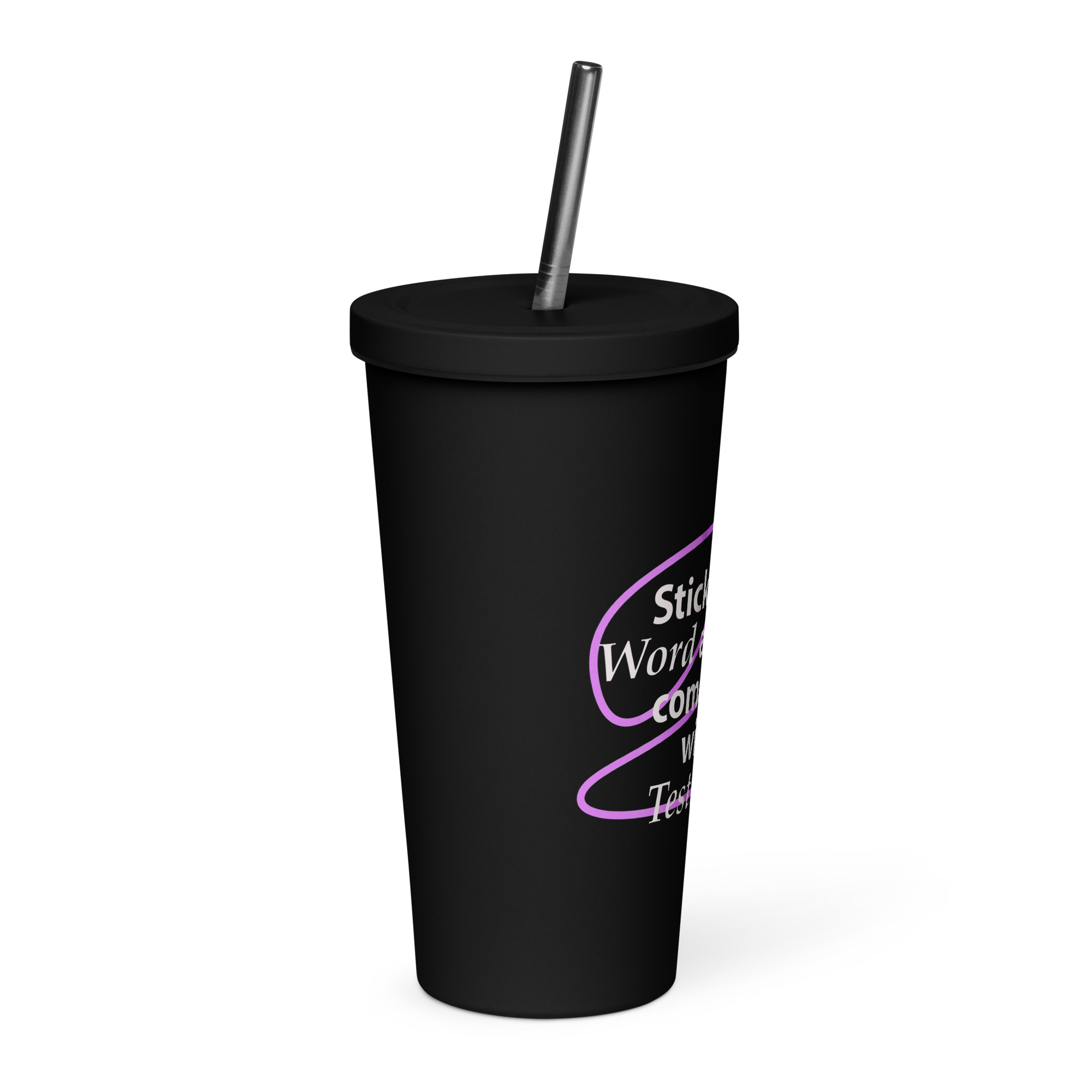 Insulated tumbler with a straw - Image 4