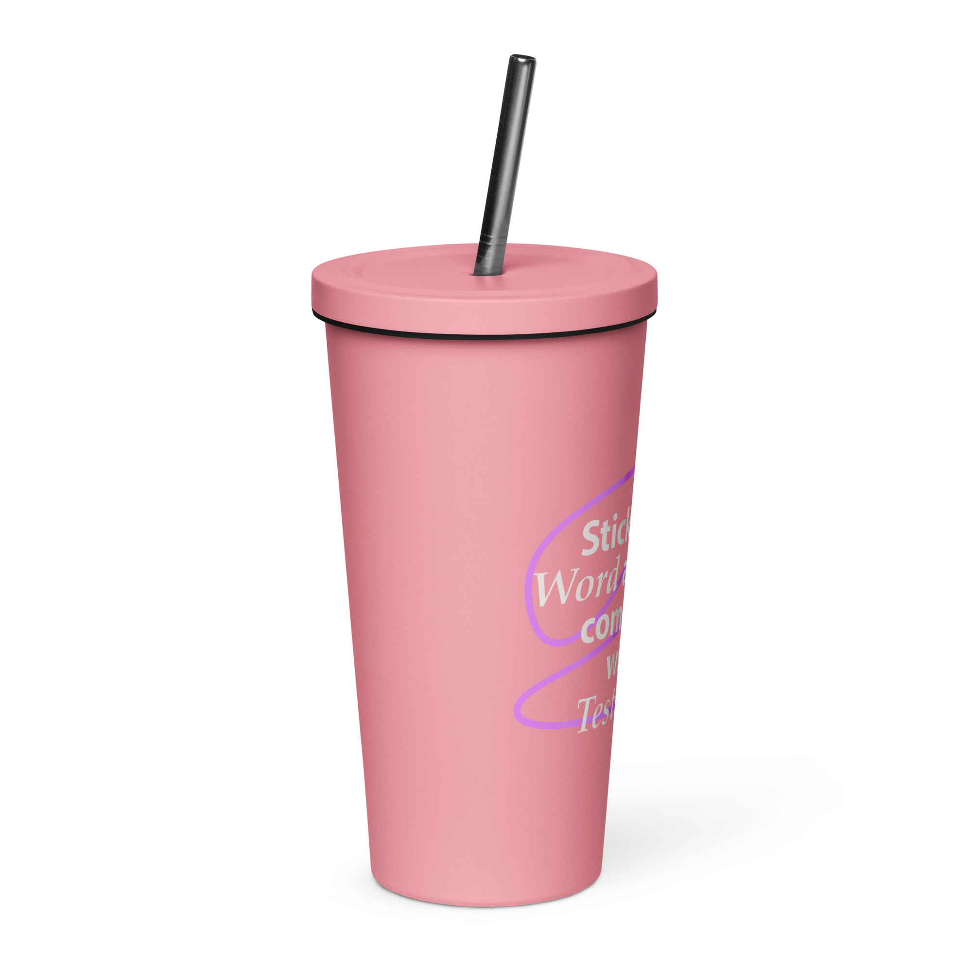 Insulated tumbler with a straw - Image 12